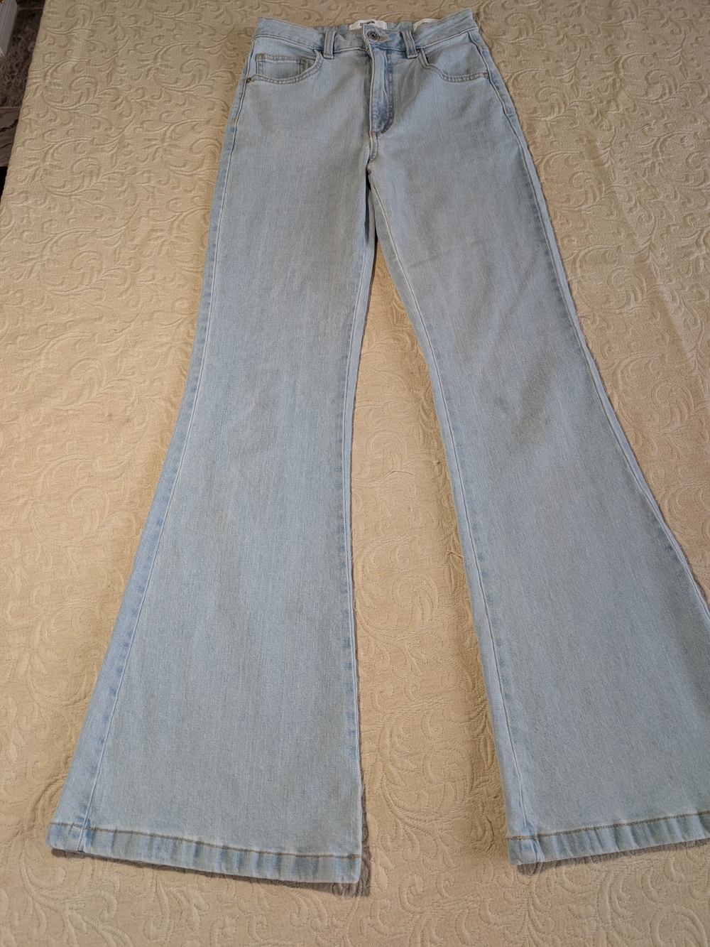 Cotton On Light Blue High-Rise Flare Jeans